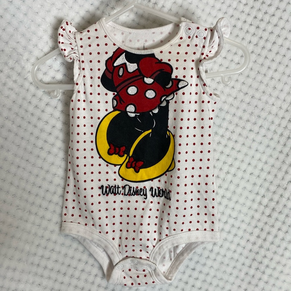 Disney Parks Minnie Mouse character onesie outfit